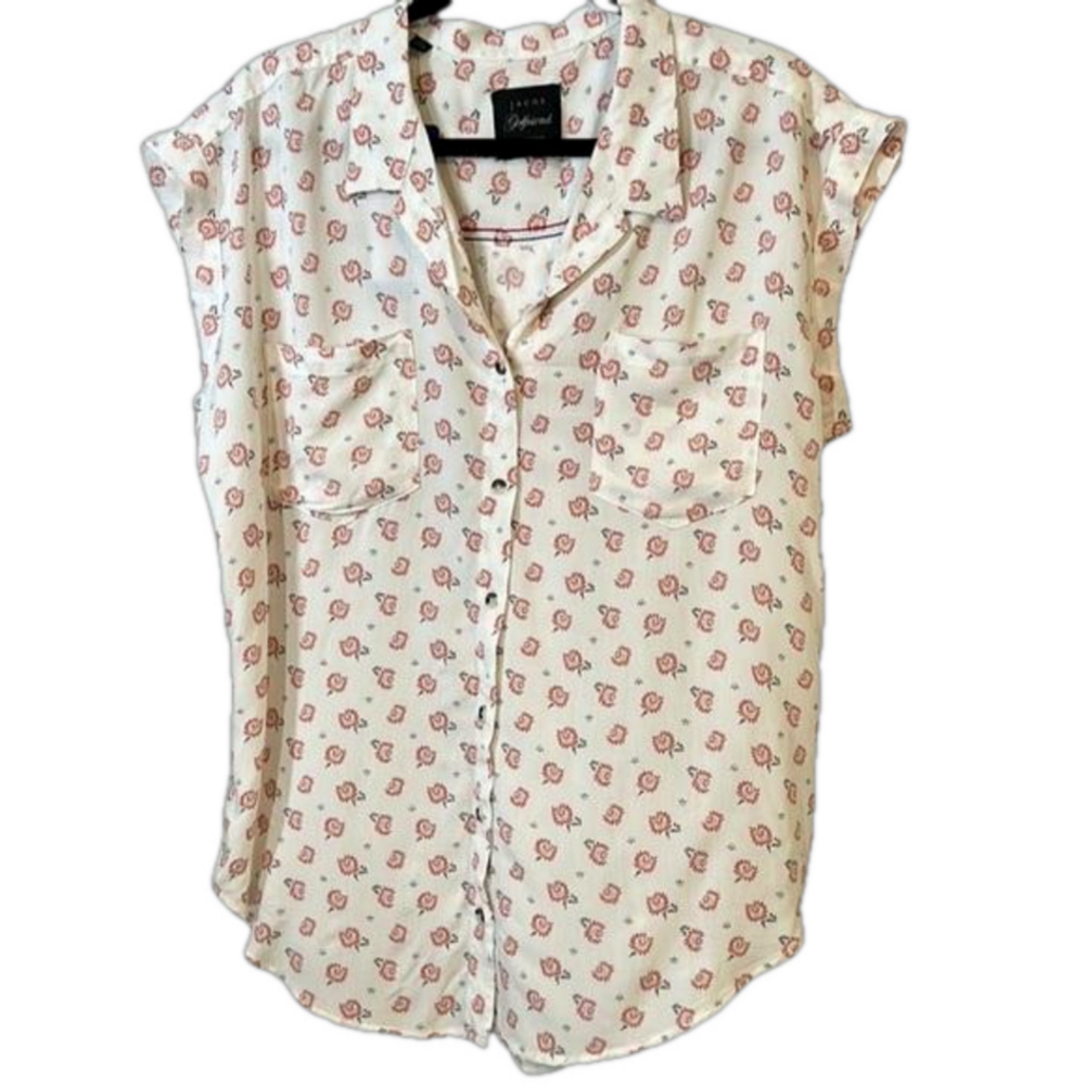 NWT Size L Jacks Girlfriend button down top